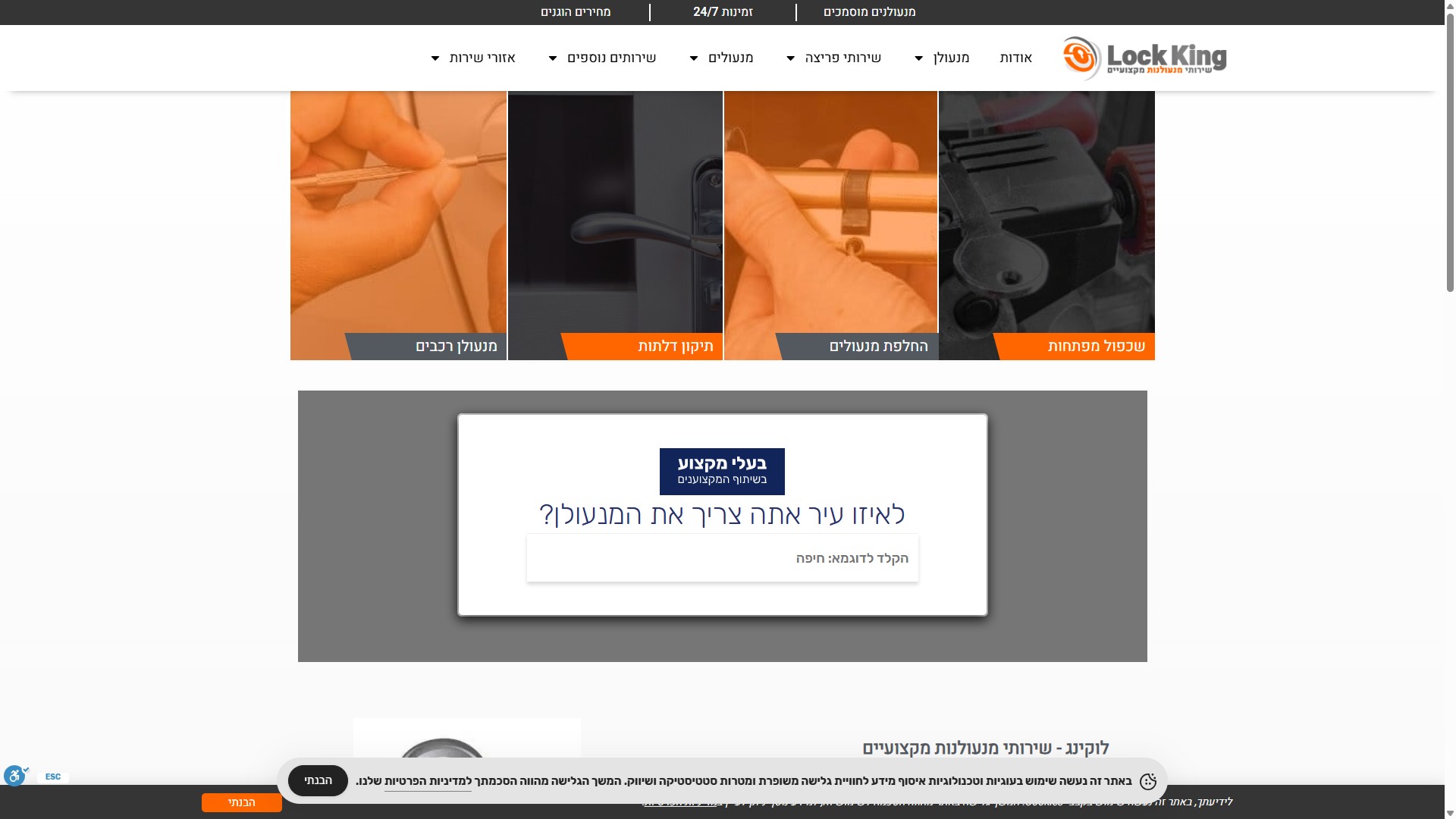 אתר בעלי מקצוע